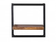 Wandregal Madras Modern Massivholz Metall Mango Braun
