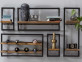 Wandregal Madras Modern Sheesham Braun