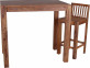 Bartisch Thali Modern Teak Dunkelbraun