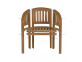Gartenstuhl  Gartenmöbel Outdoor Modern Massivholz Teak Honig