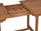 Gartentisch  Gartenmöbel Outdoor Modern Massivholz Teak Honig