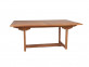 Gartentisch  Gartenmöbel Outdoor Modern Massivholz Teak Honig