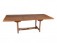 Gartentisch  Gartenmöbel Outdoor Modern Massivholz Teak Honig