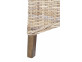 Armlehnstuhl Rattan Landhaus Mahagoni Grau