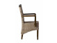 Armlehnstuhl Rattan Landhaus Mango Grau