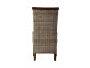 Esszimmerstuhl Rattan Landhaus Mahagoni Grau