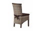 Esszimmerstuhl Rattan Landhaus Mahagoni Grau