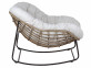 Sessel Rattan Landhaus Metall Rattan Braun