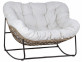 Sessel Rattan Landhaus Metall Rattan Braun