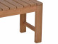 Bank  Gartenmöbel Outdoor Massivholz Teak Honig