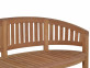 Bank  Gartenmöbel Outdoor Modern Massivholz Teak Honig