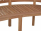 Bank  Gartenmöbel Outdoor Modern Massivholz Teak Honig