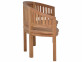 Bank  Gartenmöbel Outdoor Modern Massivholz Teak Honig