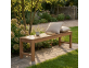 Bank  Gartenmöbel Outdoor Teak Honig