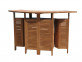Bar  Gartenmöbel Outdoor Modern Teak Hellbraun