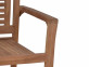 Gartenstuhl  Gartenmöbel Outdoor Modern Massivholz Teak Honig