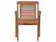 Gartenstuhl  Gartenmöbel Outdoor Modern Massivholz Teak Honig
