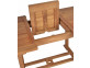 Gartentisch  Gartenmöbel Outdoor Modern Massivholz Teak Honig