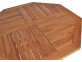 Gartentisch  Gartenmöbel Outdoor Modern Massivholz Teak Honig