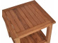 Gartentisch  Gartenmöbel Outdoor Modern Massivholz Teak Honig