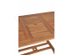 Gartentisch  Gartenmöbel Outdoor Modern Teak Honig