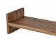 Wandregal Bagra Modern Teak Braun