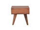 Beistelltisch Tamesi Modern Massivholz Teak Dunkelbraun
