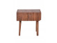 Beistelltisch Tamesi Modern Massivholz Teak Dunkelbraun