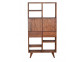 Regal Tamesi Modern Massivholz Teak Dunkelbraun