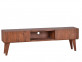TV-Kommode Tamesi Modern Massivholz Teak Dunkelbraun