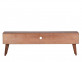 TV-Kommode Tamesi Modern Massivholz Teak Dunkelbraun