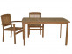 Gartentisch  Gartenmöbel Outdoor Modern Teak Honig