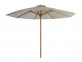 Schirm  Gartenmöbel Outdoor Modern 100% Polyester Massivholz Teak Weiß