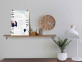 Wandregal Thali Modern Teak Braun