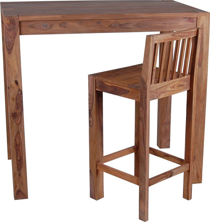 Bartisch Thali Modern Teak Dunkelbraun