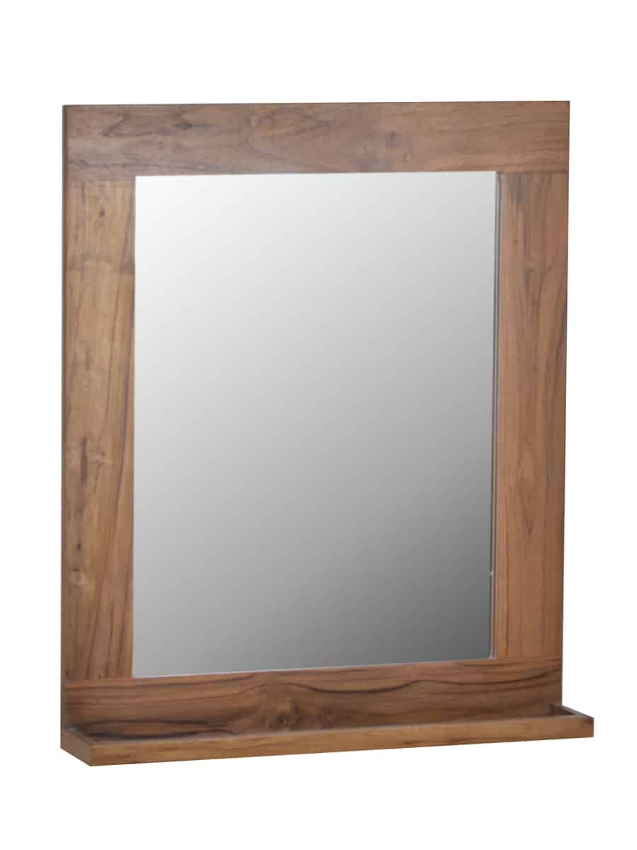 Spiegel Bhatang Modern Teak Braun