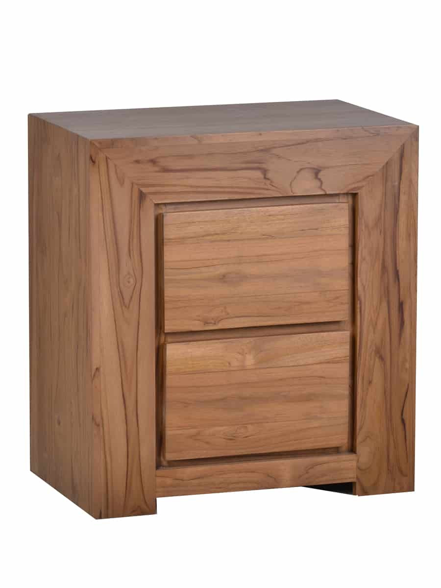 Nachttisch Maharaja Modern Teak Dunkelbraun