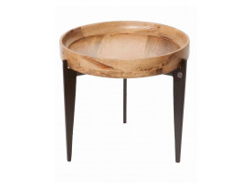 Beistelltisch Tom Tailor Modern Massivholz Metall Mango Braun