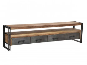 Lowboard Madras Modern Akazie Braun