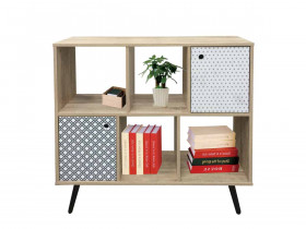 Sideboard Benton Modern MDF Metall Braun