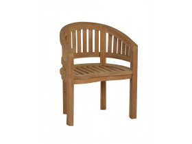Gartenstuhl  Gartenmöbel Outdoor Modern Massivholz Teak Honig