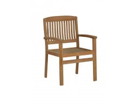 Gartenstuhl  Gartenmöbel Outdoor Modern Teak Honig