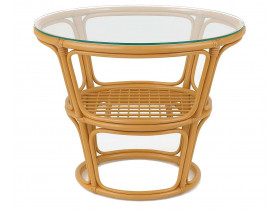 Couchtisch  Landhaus Rattan Honig