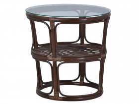 Couchtisch Rattan Landhaus Braun