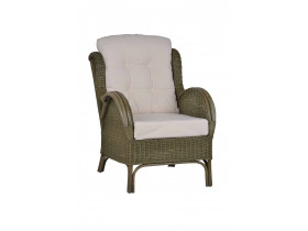 Sessel  Landhaus Krokodil-grau