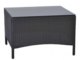 Gartentisch  Gartenmöbel Outdoor Modern 100% Polyester Aluminium Polyrattan Anthrazit