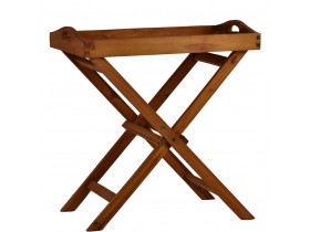 Gartentisch  Gartenmöbel Outdoor Modern Massivholz Teak Honig