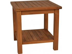 Gartentisch  Gartenmöbel Outdoor Modern Massivholz Teak Honig