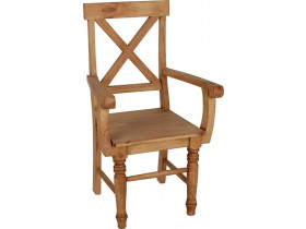 Armlehnstuhl Mexico Möbel Landhaus Pinie Honig