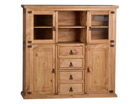 Highboard Mexico Möbel Landhaus Pinie Honig